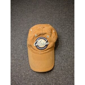 Vintage Alaska Larger Than Life Hat Strapback Arctic Circle Cap Embroidered Logo